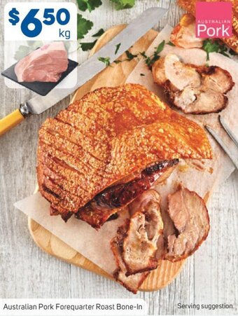 Foodland Australian Pork Forequarter Roast Bone-In offer