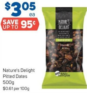 Foodland Nature's Delight Pitted Dates 500g offer