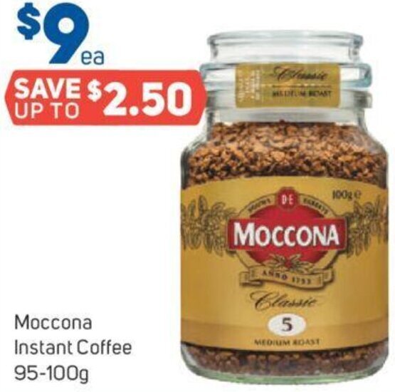 Moccona Instant Coffee 95100g offer at Foodland