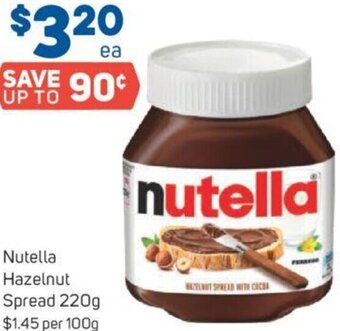 Foodland Nutella Hazelnut Spread 220g offer