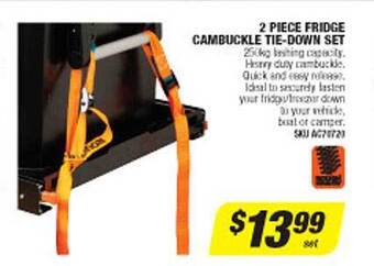 Autobarn 2 piece fridge cambuckle tie-down set offer