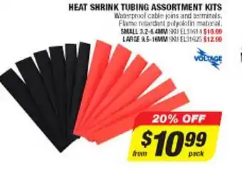 Autobarn Heat shrink tubing assortment kits voltage offer
