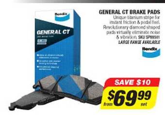 Autobarn General ct brake pads offer