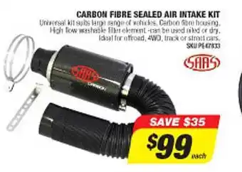 Autobarn Carbon fibre sealed air intake kit saas offer