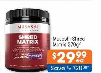Good Price Pharmacy Musashi shred matrix offer