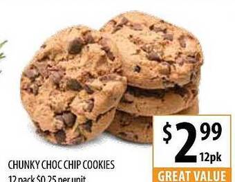 Supabarn Chunky choc chip cookies offer