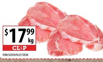 Supabarn Pork scotch fillet steak offer