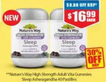Nature's way high strength adult vita gummies sleep ashwagandha