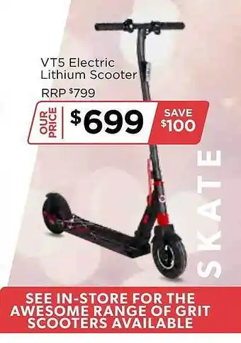 Sportspower Vt5 electric lithium scooter offer