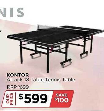 Sportspower Kontor attack 18 table tennis table offer