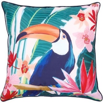 38cm outdoor toucan cushion