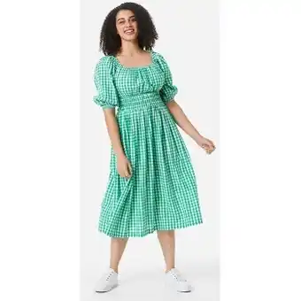Kmart Short sleeve square neck midi dress offer
