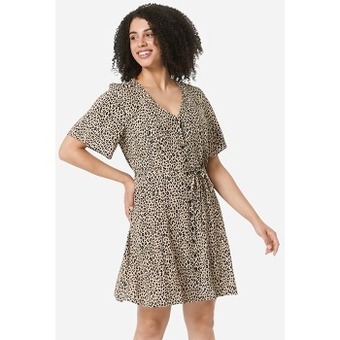 Kmart Short sleeve button through dress offer