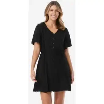 Short sleeve button through dress