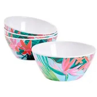 Kmart 4 pack bright floral bowls offer