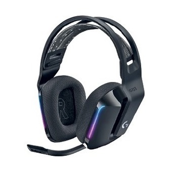 Officeworks Logitech g733 lightspeed™ wireless gaming headset - black offer