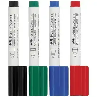 Officeworks Faber-castell connector pen whiteboard markers 4 pack offer