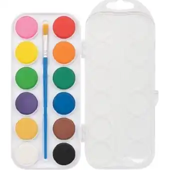Officeworks Kadink 12 colour watercolour paint set offer