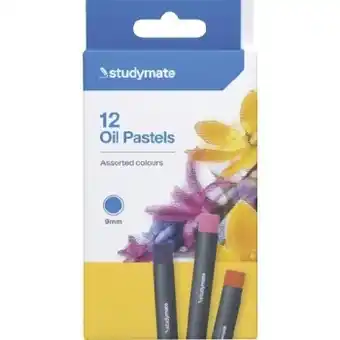 Officeworks Studymate 12 pack oil pastels offer