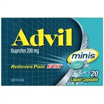 Soul Pattinson Chemist Advil 20 liquid capsules offer