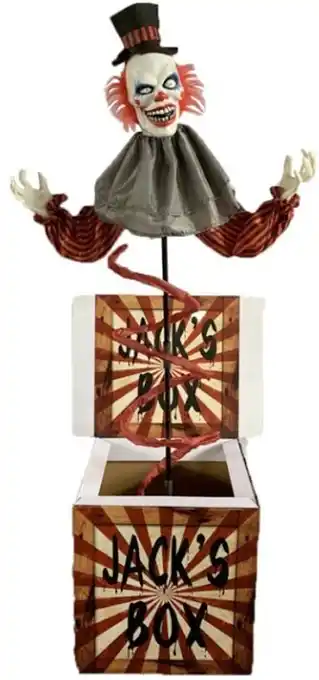 Lombard Clown jack in a box animated with sound & movement standing 1.7m ea offer