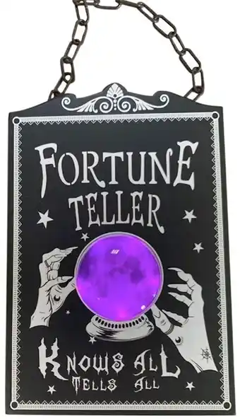 Lombard Fortune teller sign with light & sound 40cm ea limited stock offer