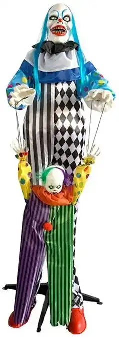 Lombard Clown phillip & buddy animated with light & sound standing 1.6m ea limited stock offer