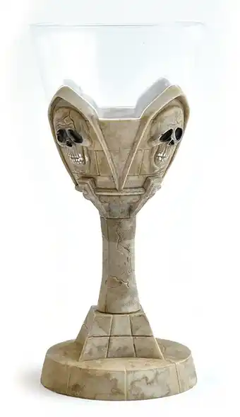 Goblet wine skull 12.5cm