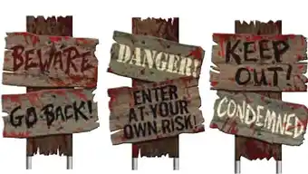 Halloween sidewalk signs