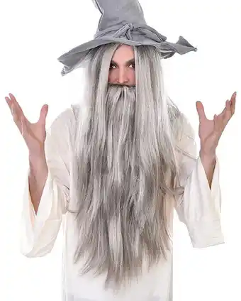 Old wizard grey hat
