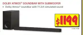 JB Hi-Fi Dolby Atmos Soundbar with 71.2ch simulated Sound offer