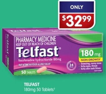 Alliance Pharmacy Telfast 180mg 50 Tablets offer