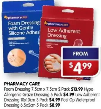 Pharmacy Care Post Op Waterproof Dressing 6.5x5cm 5 Pack