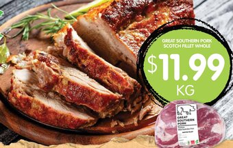 Spudshed Great Southern Pork Scotch Fillet Whole offer