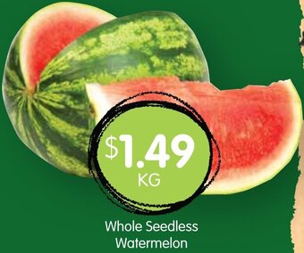 Spudshed Whole Seedless Watermelon offer