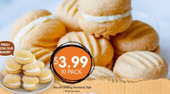Spudshed Biscuits Melting Moments 10pk offer