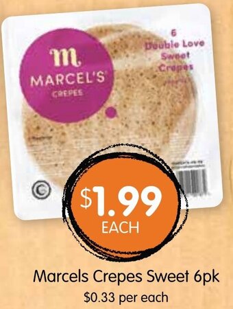 Spudshed Marcels Crepes Sweet 6pk offer
