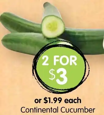 Spudshed Continental Cucumber offer