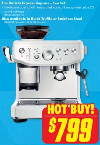 The Good Guys The Barista Express Impress - Sea Salt offer