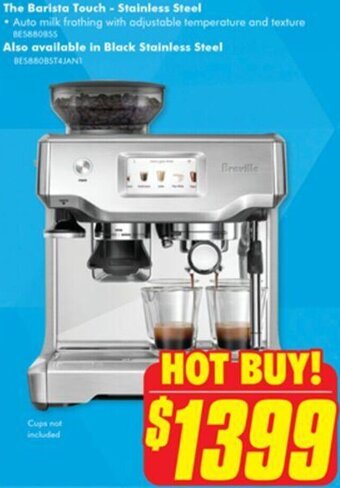 The Good Guys The Barista Touch - Stainless Steel offer