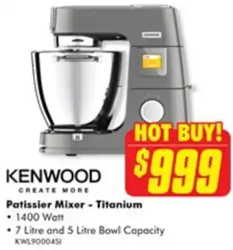The Good Guys Patissier Mixer - Titanium offer