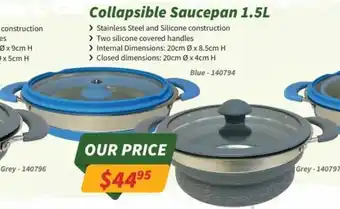 Collapsible Saucepan 1.5L