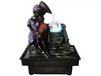 LivingStyles African Family Fountain - 25.6cm offer