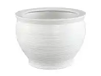 LivingStyles Salvador Ceramic Planter, White offer