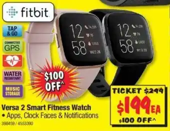 JB Hi-Fi Fitbit - Versa 2 Smart Fitness Watch - 398459 offer