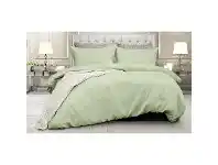 Ardor Boudoir Florence Waffle Quilt Cover Set, Queen, Mint