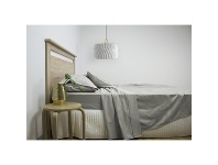 LivingStyles Ardor 2500TC Cotton Rich Sheet Set, Queen, Grey offer