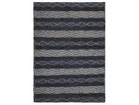 LivingStyles Urban Gypsy Flat Woven Wool and Jute Rug, 280x190cm, Teal offer