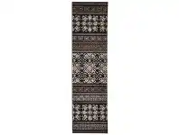 LivingStyles Turkish Made Urban Tribe Designer Runner Rug in Brown - 500X80cm offer