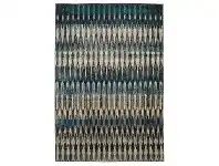 LivingStyles Ruby Diffusion Egyptian Made Modern Rug, 230x160cm, Navy offer